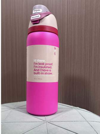 32 OzInsulated Stainless Steel Water Bottle With Straw For Sports, Travel, And Scho Sports Water Bottle