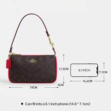 Coach Nolita 19 女士单肩包腋下包手拿包真皮单肩包和钱包女士小钱包