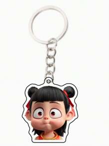 1pc Nezha 2: The Devil Boy Conquers The Dragon King Keychain To Decorate School Bag Pendant (Color Is Subject To The Actual Product)