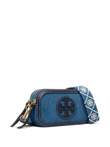 Tory Burch - Women Miller Denim Mini Crossbody Bag - Biru - View 3