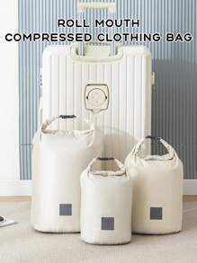 1/3 件旅行压缩包装袋，大容量行李整理袋 - 彩色 - 查看 1