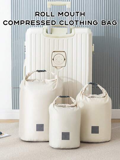 1/3 件旅行压缩包装袋，大容量行李整理袋