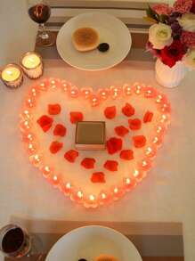 10pcs Valentine's Day Scented Candles For Weddings, Parties And Valentine's Day Confessions
