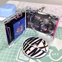 NFC Mini CD Label, Custom Made For DIY Highly Attractive CD Cover, Musician Album, Key Chain Pendant As A Gift, Colorful, Vintage, Cute, Adorable, Contracted, Funny, Y2K, Kawaii, Stylish, Casual For Weddings, For Graduation, For Housewarming, School Supplies, For Teenagers, Junior High School Students, Middle School Students, High School Senior High School Students, College Students, University Students, Freshman, Sophomore, Underclassmen,Delicate Romance, Utilitarian Chic - Multicolor - View 4