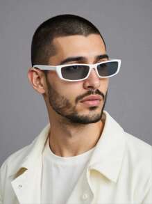 1 副复古超大窄框时尚眼镜，狂欢派对眼镜，欧美风格