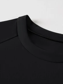 361degree Men's Short Sleeve Swimsuit Top, Spring/Summer New, Contrast Color, Mesh Inset, Reflective Print, High Stretch Breathable Quick-Dry Fabric, Suitable For Swimming, Surfing, Beach Volleyball, Outdoor Sports, Water Sports, Hot Spring, Rafting, Trekking, Multi-Scenario Wear, Adults & Teenagers (Suggest Sizing Up One Size)