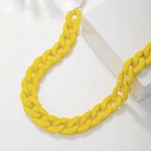 Beryohz 1 件简约亚克力链项链，哑光饰面，适合女性日常佩戴 - 項鍊 - 查看 10