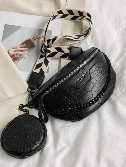 Fashionable Waist Bag/Chest Bag, Simple Style Student Bag, Back To School Bag