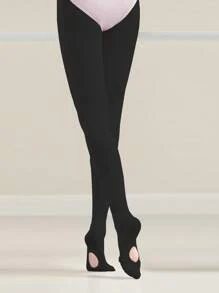 4双女童天鹅绒舞蹈紧身裤，轻薄弹力面料，适合春夏穿着，芭蕾舞练习袜 - 彩色 - 查看 7