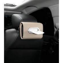 1pc Car Tissue Box Hanging Tissue Box Car Tissue Box Storage Bag Interior Supplies - Multicolor - View 6
