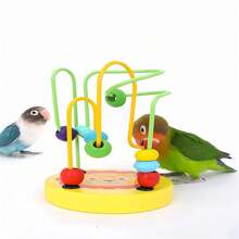 Set da 5 pezzi Giocattoli di addestramento per pappagalli, giocattoli di intelligenza per pappagalli, canestro da basket, anelli impilabili, palline per uccelli, giocattoli per lo sviluppo della masticazione per criceti, giocattoli a forma di tigre per pappagalli, giocattoli di addestramento dell'intelligenza per pappagalli, palla da basket da masticare per pappagalli, mini canestro da basket per scrivania