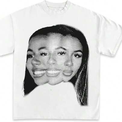 Mariah Scientist T-Shirt Vintage Rap T-Shirt Concert Graphic T-Shirt  Casual Digital Print  Pure Heavy Cotton T Shirt