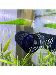 Tub pentru ascunderea peștilor Betta cu ventuză, accesorii pentru acvariu, decorare rezervor de pește, gaură mică, gaură pentru pește, mai sigur pentru creșterea peștilor mici și a creveților, tunel de mușchi de munte pentru pești adormiți, tunel de mușchi de munte pentru pește adormit, accesorii pentru rezervor de apă cu tub ascuns