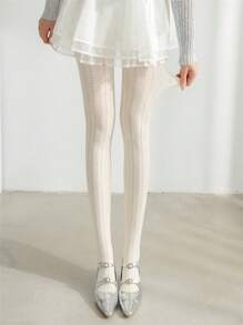 1 szt. Damskie rajstopy Sheer Tights z wycięciem w kształcie serca, wygodne, wyszczuplające, elastyczne, obcisłe legginsy