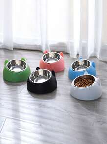 Tazón para perros/gatos de 100ml/200ml/400ml, tazón de comida para mascotas, equipo de alimentación y abastecimiento de agua para mascotas - Multicolor - Ver 1