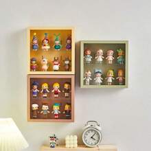 1pc Mini Toy Display Rack, Wall Mounted Storage Box, Display Case For Collectibles, Doll Display Shelf, Desktop Display Organization Box, Organizer Supplies Desk Storage Organization,Makeup Organizer,Organizer,Storage Organizer,Skin Care Organizer,Office Storage,Stationery Organiser,Nail Storage,Bedroom Decor - Multicolor - View 14
