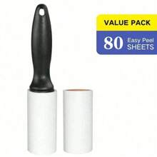 240 Sheets Super Sticky Lint Roller - Pet Hair Remover - Set Includes 1 Handle And 6 Refills, For Car Carpet, Car Seat, Car Interior, Furniture, Sofa And Clothes