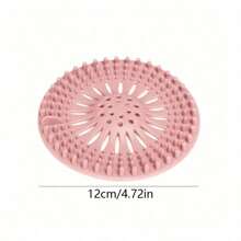 1pc/2pcs/3pcs/4pcs Silicone Shower Drain Hair Catcher, Anti-Clog Sink Strainer, Deodorizing Drain Filter, Kitchen Sink Hair Stopper, Prevent Sewer Clogs