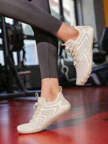 男女通用五趾水鞋,游泳/沙滩/室内健身鞋,速干,适合东南亚地区,女士拖鞋 - 駝色 - 查看 4