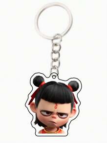 1pc Nezha 2: The Devil Boy Conquers The Dragon King Keychain To Decorate School Bag Pendant (Color Is Subject To The Actual Product)