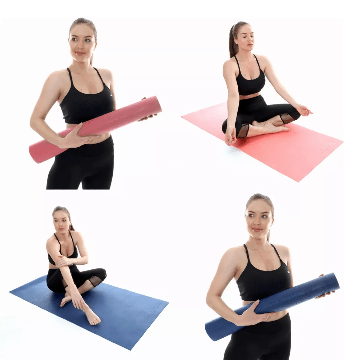 CARDIO BEAT 2 Tapetes de yoga para ejercicio esterrilla o colchoneta antidezlizante Pilates y fitness