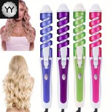 Peluquería de rollo eléctrico de barra de pelo enrollable antipander en espiral (envío aleatorio de color) - Multicolor - Ver 3