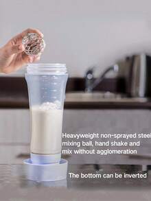 2 件装易倾倒煎饼面糊分配器，带搅拌球 - 适用于纸杯蛋糕、松饼和煎饼 - 带测量标记的厨房小工具 - 手摇面糊搅拌瓶 - 面糊分配器 - 奶油搅拌分配罐 - 無色 - 查看 9