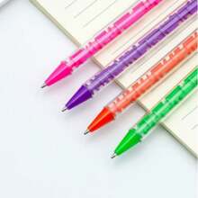 4 件装迷宫笔拼图 - 新颖圆珠笔，内有球形迷宫，可缓解压力，是学生返校生日或缓解焦虑的完美礼物