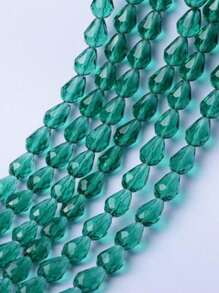 50pcs Crystal Glass Water Drop Beads For DIY Handmade Jewelry Making
