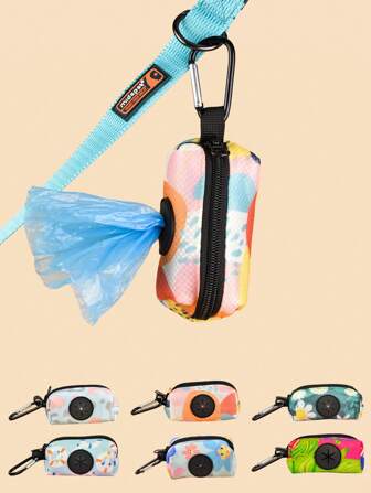 1pc Stylish Dog Poop Bag Holder With Leash Attachment (leash And Poop Bag Not Included)