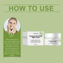 Crema de Noche Nutritiva de Algas Marinas Nutre y Suaviza el Rostro, Cuidado Nocturno de la Piel, Crema de Noche Hidratante y Humectante de Algas Marinas - 1 - Ver 7