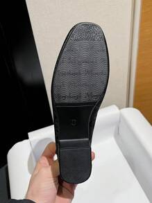 Mengshangli Damen Plateau-Absatz Slip-On Geschlossene Zehe Mittlerer Absatz Oxfords, Britischer Stil Leder Casual Schuhe, Vielseitig, Elegant, Damen Pumps, Mary Janes, Loafer für Damen - Schwarz - Übersicht 11