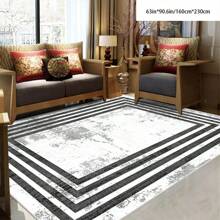 [Crystal Velvet, PVC Bottom, 5mm Thickness] 1pc Bohemian Style Carpet - Waterproof, Anti-Slip, Absorbent, Machine Washable, Soft & Comfortable Mat, Suitable For Kitchen, Living Room, Bedroom, Hallway, Bathroom, Laundry Room - Easy To Clean, Carpet, Home Decor Home Bathroom Decor Bath Rug Outdoor Rug Door Mat