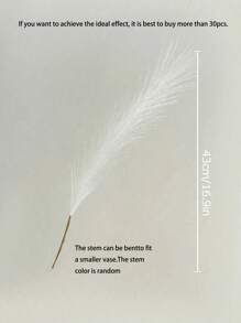 43cm/16.93inch White Faux Pampas Grass Artificial Reeds Fluffy Artificial Fake Flower Boho Decor For Wedding Party Decoration, Home Living Room Bedroom Decor, Vase Arrangement, DIY Photoshoot Props,Fake Plants,Spring, Summer, Weddings Decor,Room,Desk,Garden Decor,Room Decoration Stuff
