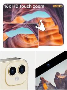 D6 Triple Camera 64 Million Pixels CCD Digital Camera Video Music Photography OLED Touch Screen Card Camera