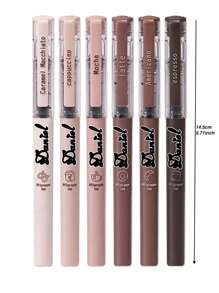 3pcs 6pcs Personalized Name Your Exclusive Imprint Create A Unique Writing Tool To Show Your Personalized. Direct Liquid Ink, Smooth Writing; Needle Pen Tip, Precise And Delicate; Quick-Drying Technology To Avoid Smudging; Large Ink Capacity, Long-Lasting And . Artistic Style And Fresh, Simple And Fashionable, Highly Attractive Design. Students Can Practice Questions And Office Workers Can Record