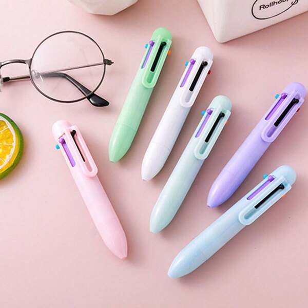1 penna a sfera con colore macaron, mini penna portatile tascabile, materiale di cancelleria per il ritorno a scuola