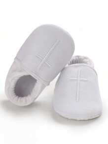 Infants & Toddlers Soft-Bottom White Christening Shoes, Unisex Infant Sneakers
