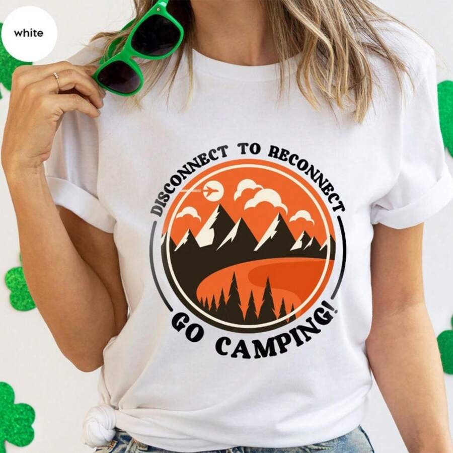 Hiking Shirt, Vacation Graphic Tees, Camp Outfit, Camping Gifts, Camping Shirt, Adventure T-Shirt, Nature Shirt, Mountain Tees, Gift For Him
