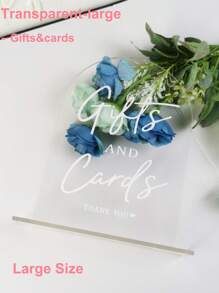 1pc Arch Acrylic Signs With Stand For Reception,Wedding And Party Event,Christmas