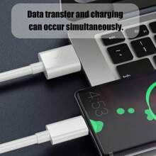 White Micro 5-Pin Data Cable - 1 Meter Long, Universal High-Speed Charging Compatible With Honor, Coolpad, And More - Fast Charging & Flash Charge Supported For Convenient Device Connectivity And Enhanced Lifestyle.
