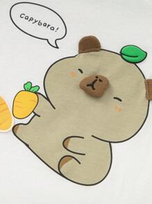 Balabala Baby Kurzarm T-Shirt, Jungen & Mädchen 2025 Niedliches Sommer Top