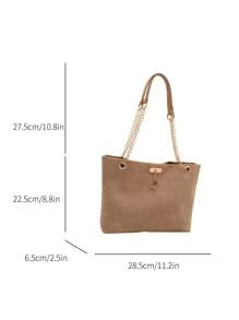 时尚撞色几何图案链条单肩包，适合逛街，钱包，逛街，年轻女性，大学生，新人，白领。非常适合办公室，大学，工作，商务，通勤，户外，旅行和郊游