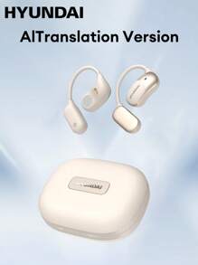 HYUNDAI HYUNDAI HY-Fit2AI Smart Earbuds, Ear Hook Style, Long Battery Life, 360° Surround Sound, High Sound Quality, AI Assistant, Virtual Companion, High-Definition Calling, Long Battery Life, Music, Sports, Office, Open-Ear Design
