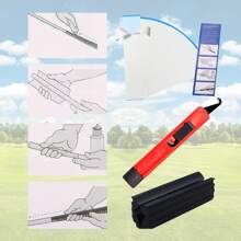 FINGER TEN Golf Grip Kits For Regripping Golf Clubs - Professional Quality - Include Hook Blade, 15 Tape Strips, 5 Oz Solvent, Grip Tape Remover - White - View 8