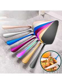 1 件装馅饼铲，不锈钢甜点糕点馅饼蛋糕铲，适用于生日庆祝派对婚礼居家，带齿蛋糕铲，厨房配件