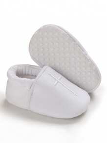 Infants & Toddlers Soft-Bottom White Christening Shoes, Unisex Infant Sneakers
