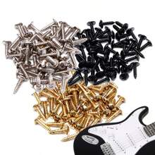 50 件装电吉他贝斯护板螺丝 3 种颜色可选通用吉他螺丝乐器配件 - 彩色 - 查看 1