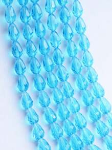 50pcs Crystal Glass Water Drop Beads For DIY Handmade Jewelry Making