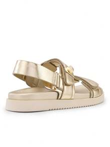 Flat Sandals For Women Comfortable Open Toe Summer Sandals Adjustable Fashion Dress Sandals Dresses For Woman - Vàng - Xem 6
